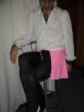 danseur ballet classique
vue de face, avec ma jupette en lycra
