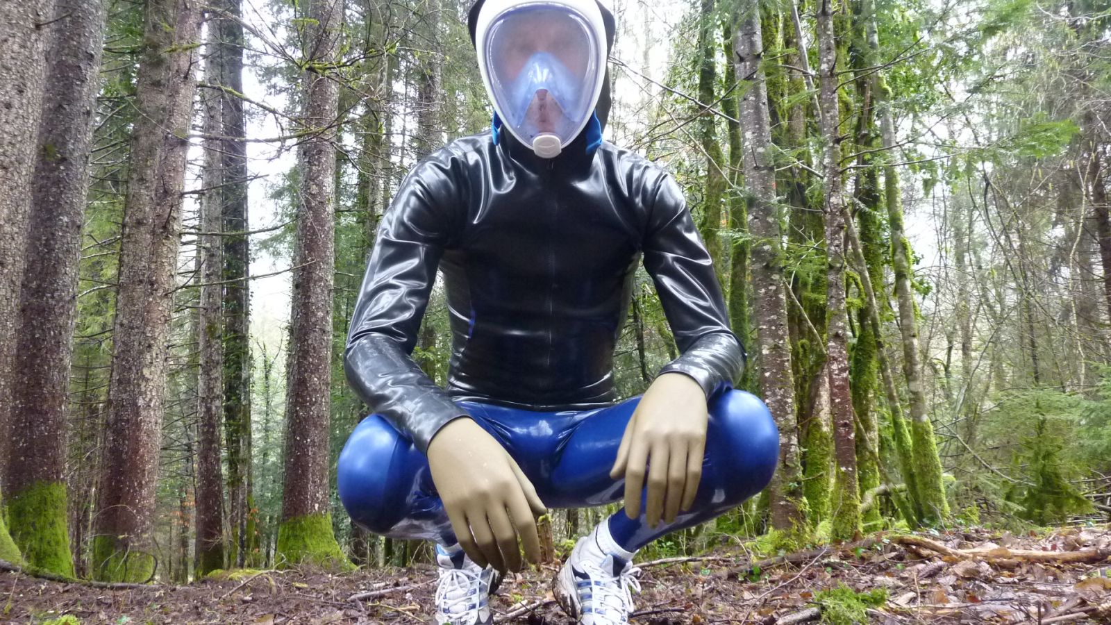 En forêt en latex
