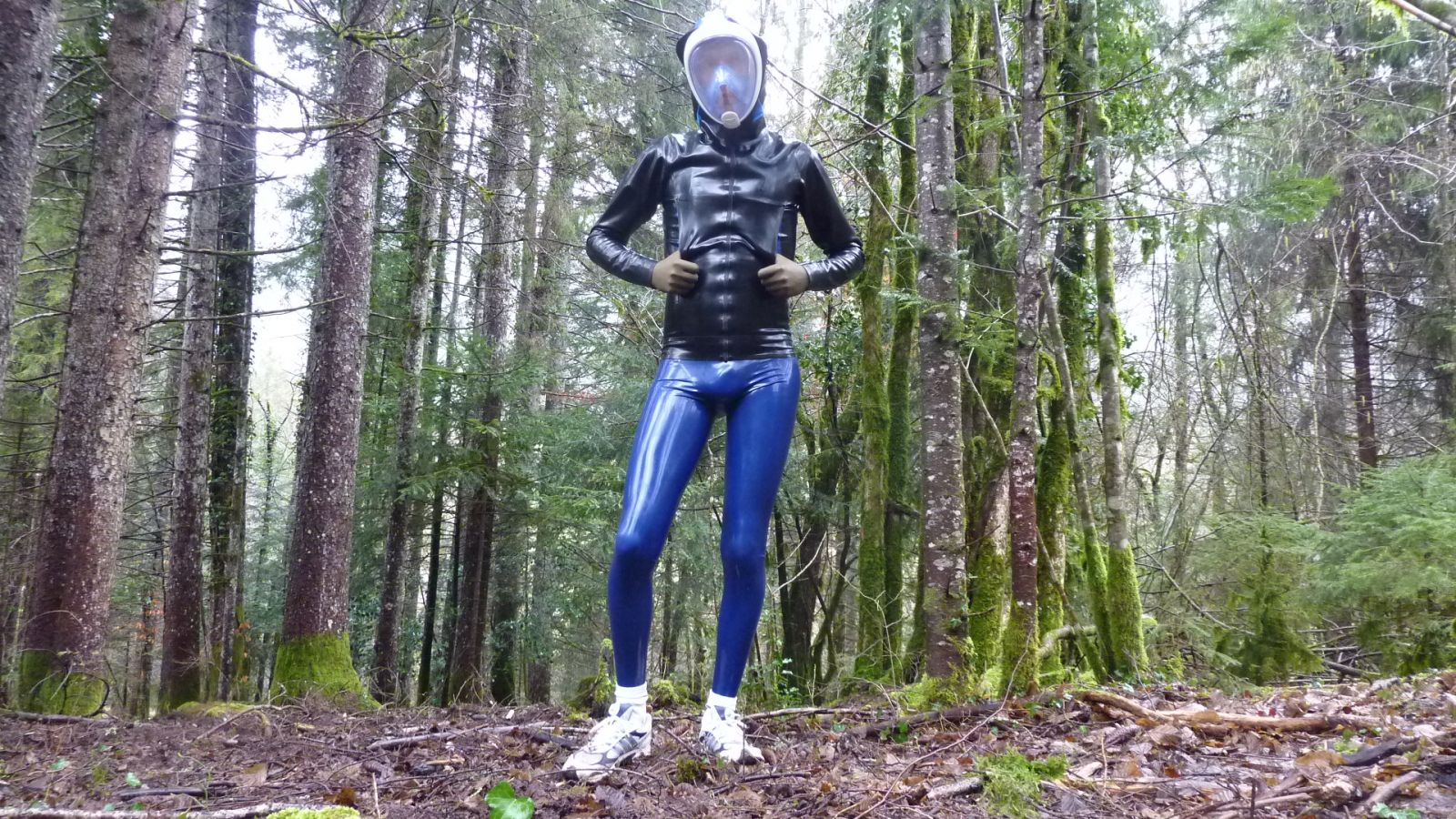 En forêt en latex
