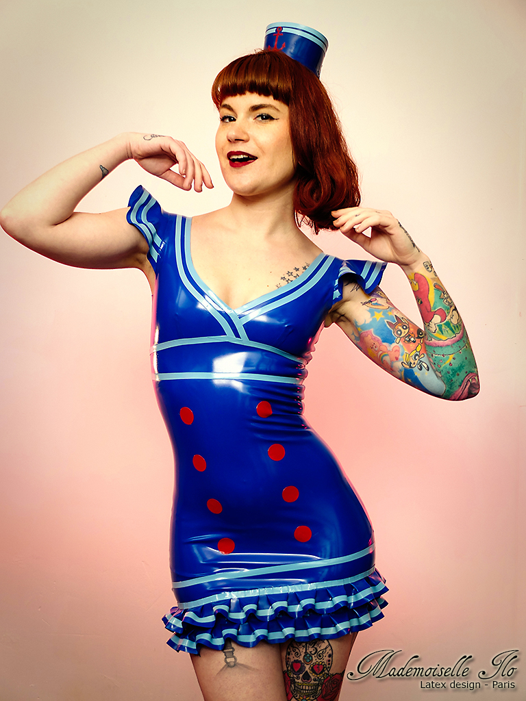 Mademoiselle_Ilo_-_Babydoll_dress_and_Navy_cap_-_Model_Teklo_-_01.jpg